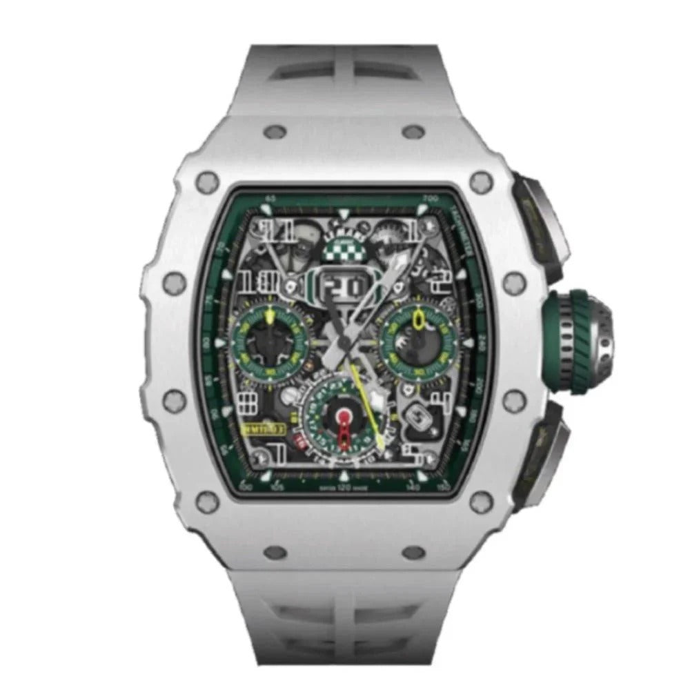 Novaris Phantom 44 – Grey Racing Skeleton Dial | Titanium Case