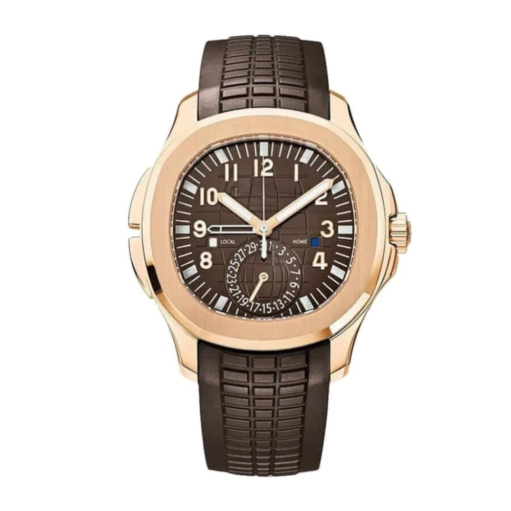 Valmont Voyager 42 – Chocolate Dial | Brown Rubber Strap & GMT